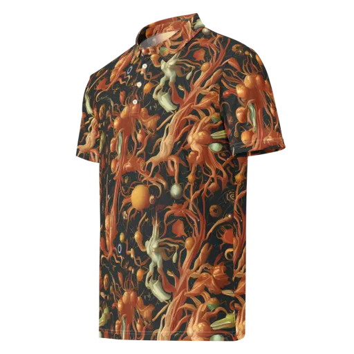 Bosschaert's Nebula on a Men's Slim Fit Polo Shirt