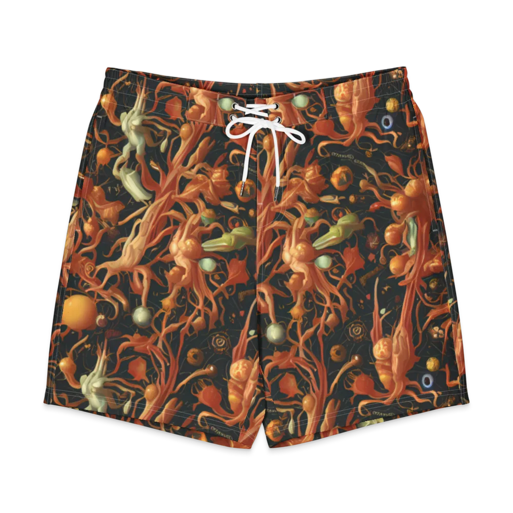 Bosschaert's Nebula on Men's Board Shorts — Front