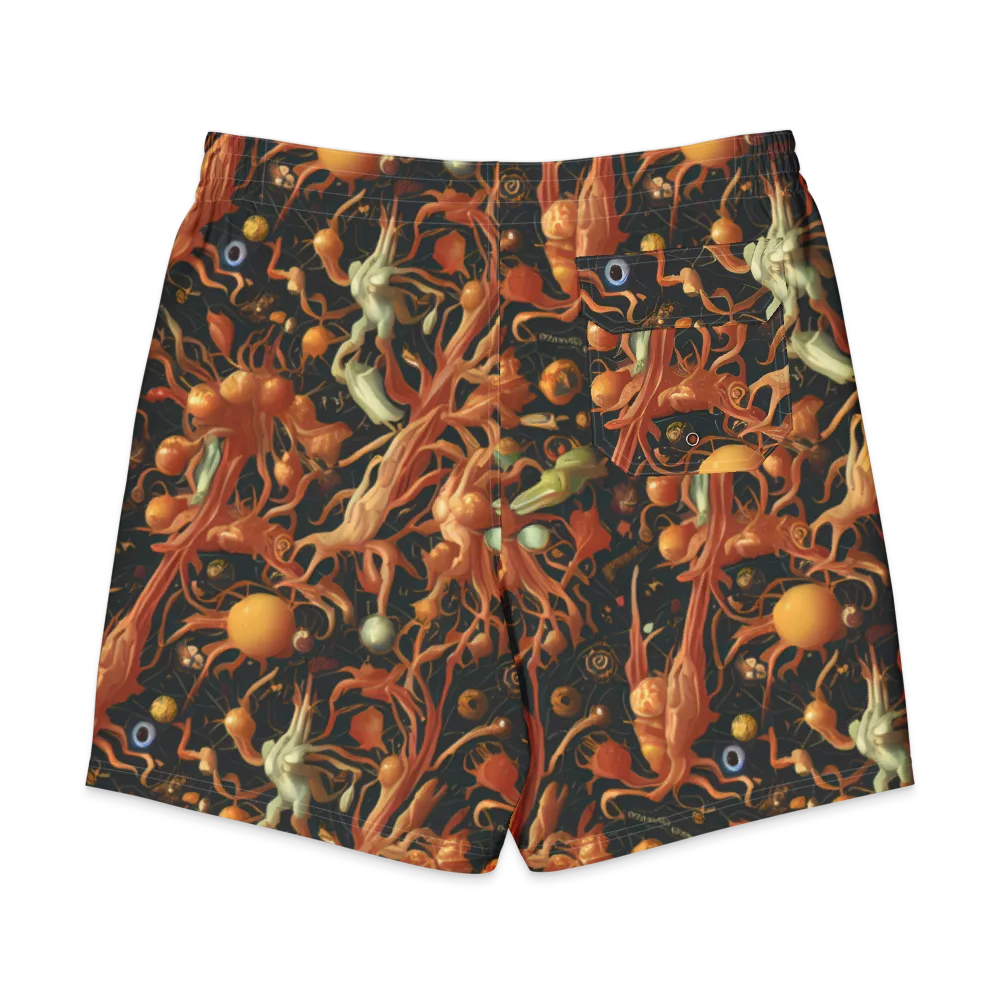 Bosschaert's Nebula on Men's Board Shorts — Back