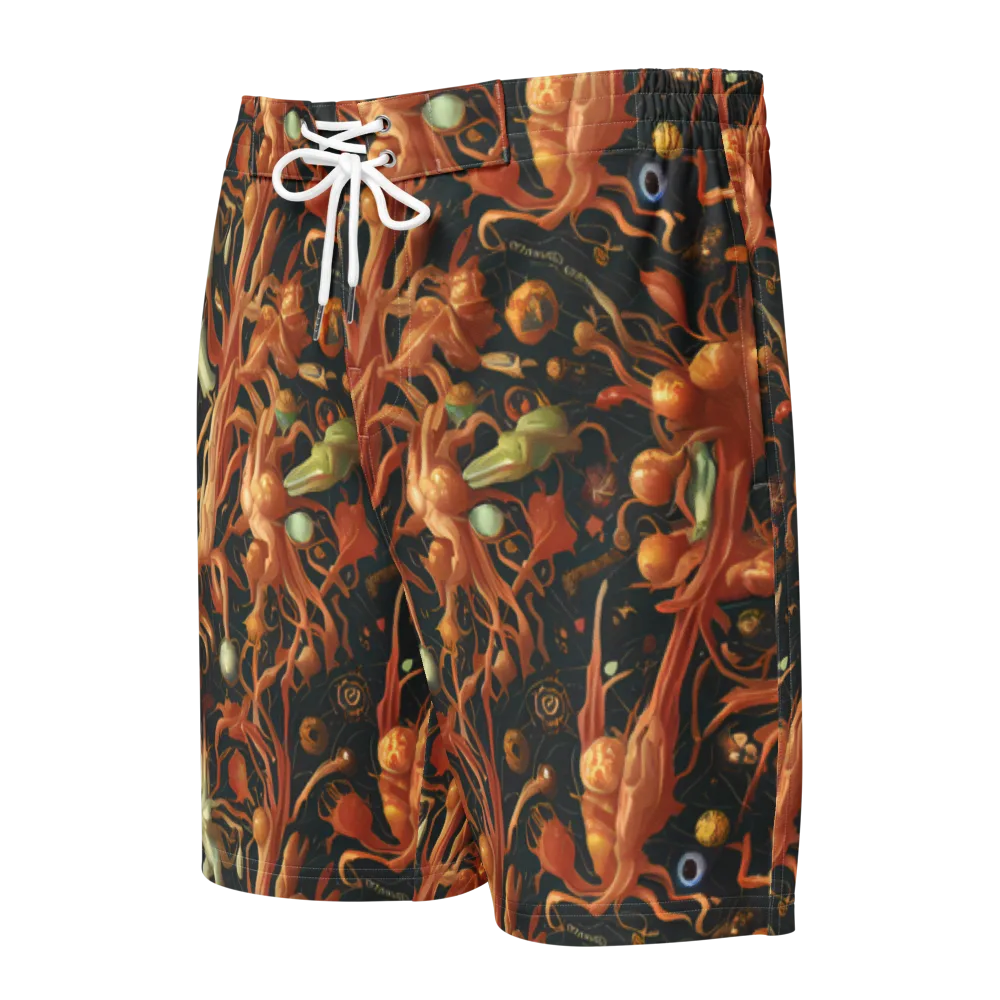 Bosschaert's Nebula on Men's Board Shorts — Front