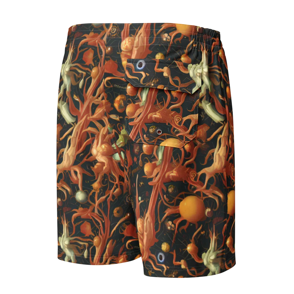 Bosschaert's Nebula on Men's Board Shorts — Back