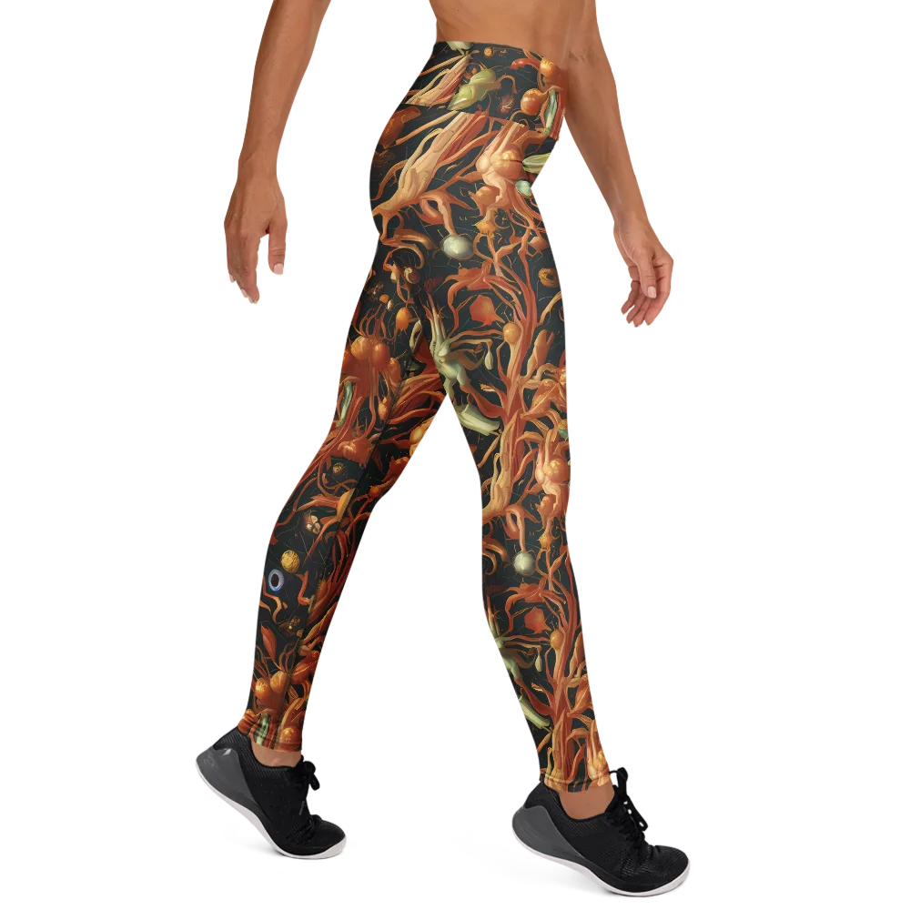 Bosschaert's Nebula on Yoga Leggings — Right