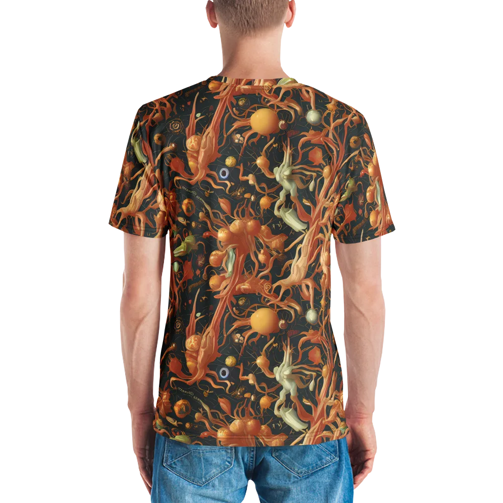 Bosschaert's Nebula on Men's Crew Neck T-Shirt — Back