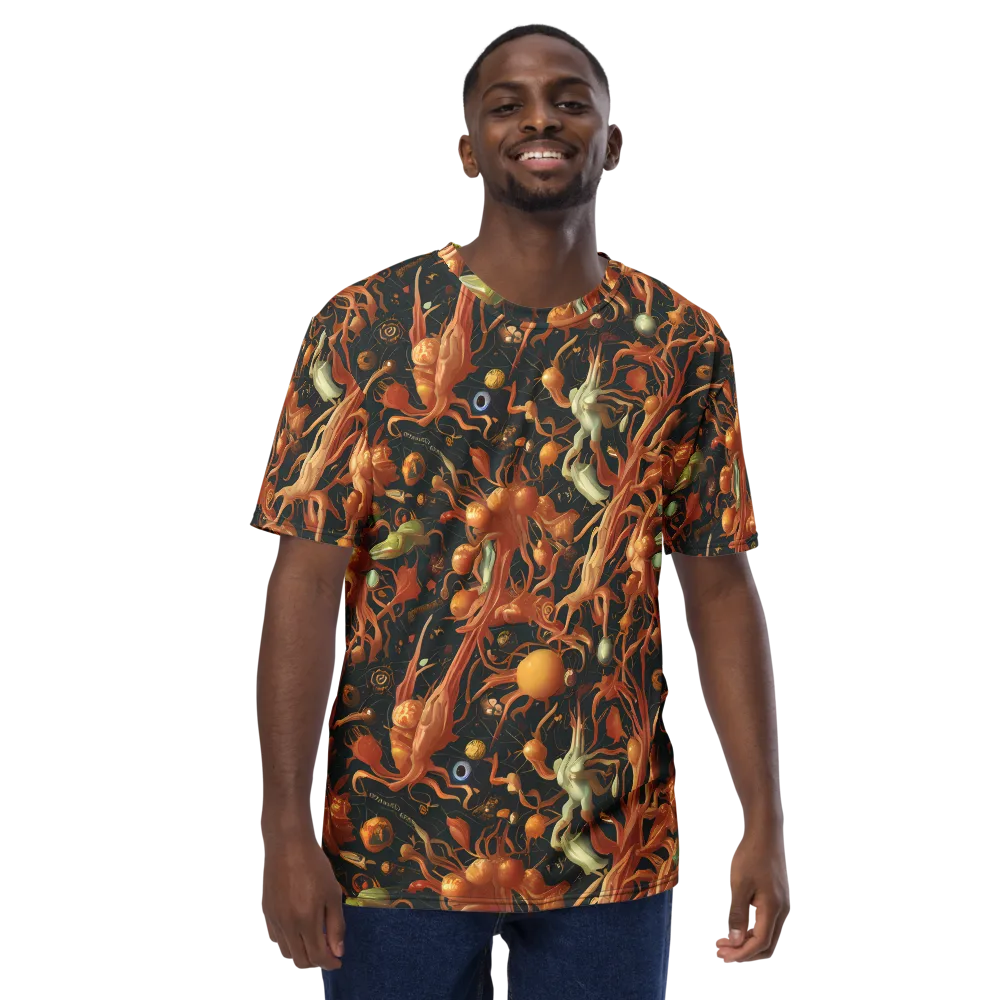 Bosschaert's Nebula on Men's Crew Neck T-Shirt — Front