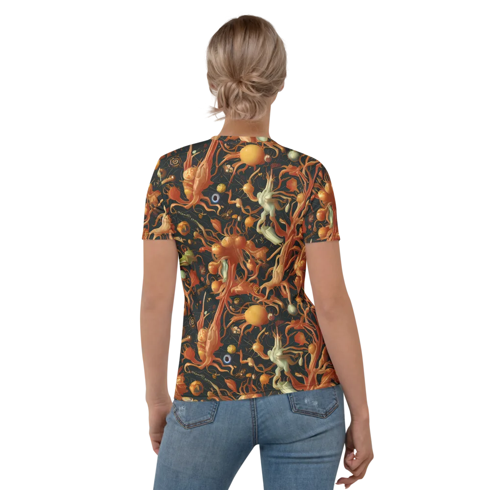 Bosschaert's Nebula on Women's Crew Neck T-Shirt — Back