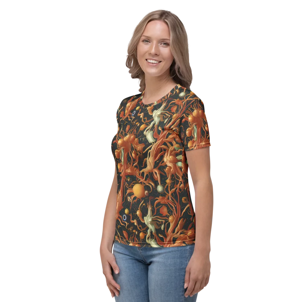 Bosschaert's Nebula on Women's Crew Neck T-Shirt — Left