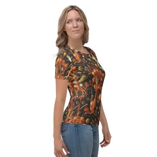 Bosschaert's Nebula on a Women's Crew Neck T-Shirt
