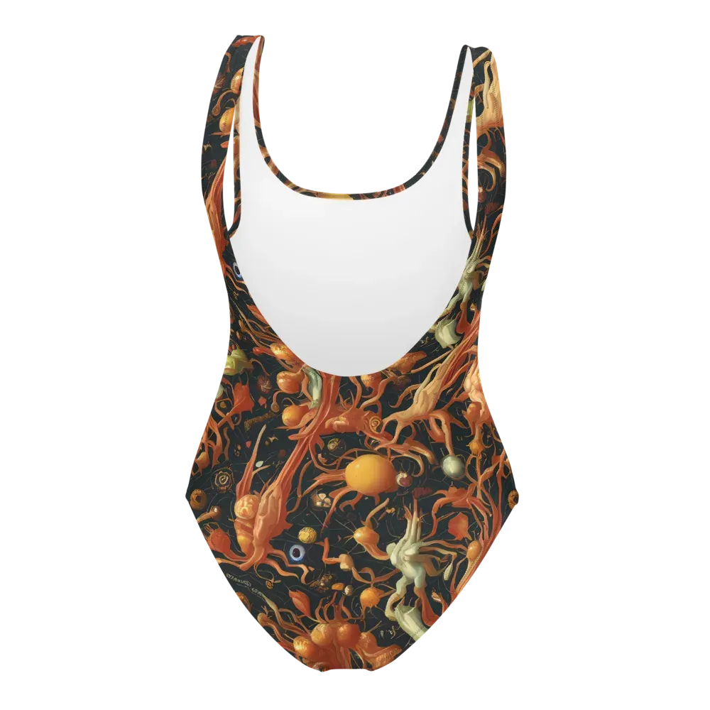 Bosschaert's Nebula on One-Piece Swimsuit — Back