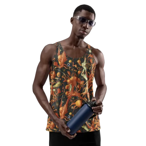 Bosschaert's Nebula on a Men's Tank Top