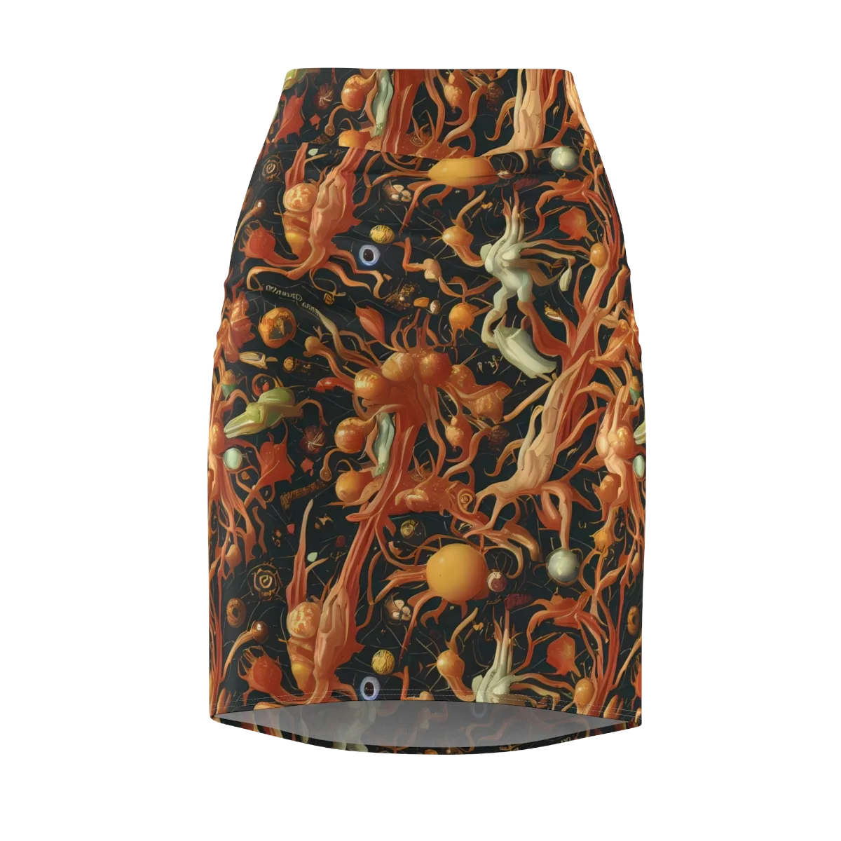 Bosschaert's Nebula on Pencil Skirt — Front
