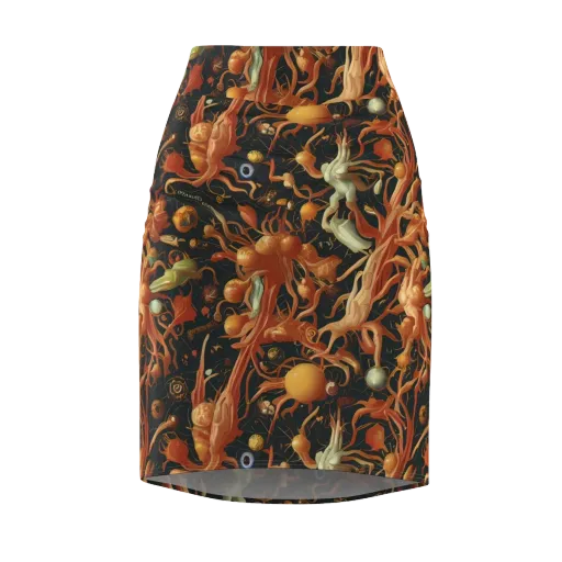 Bosschaert's Nebula on a Pencil Skirt