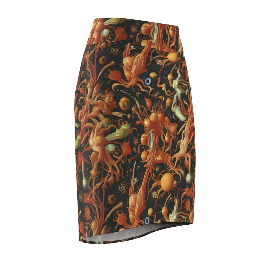 Bosschaert's Nebula on Pencil Skirt — Front Side