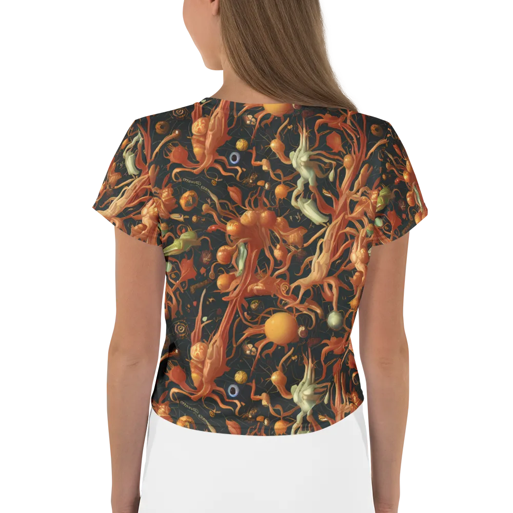 Bosschaert's Nebula on Crop Tee — Back