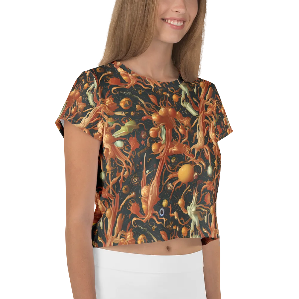 Bosschaert's Nebula on Crop Tee — Right