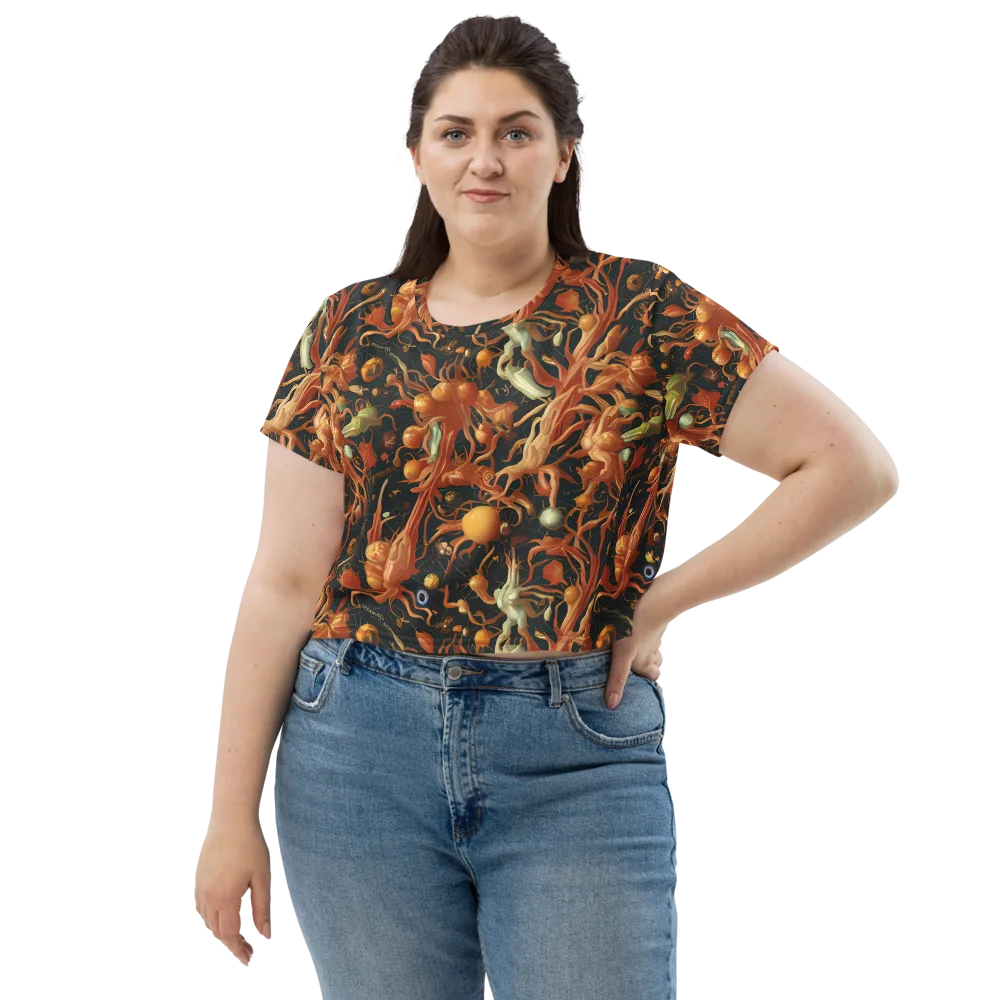 Bosschaert's Nebula on Crop Tee — Front