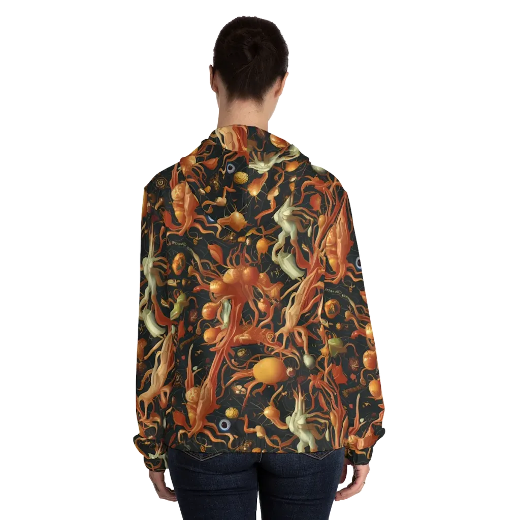 Bosschaert's Nebula on Women's Full-Zip Hoodie — Back On Person