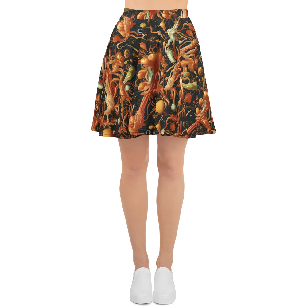 Bosschaert's Nebula on Skater Skirt — Front