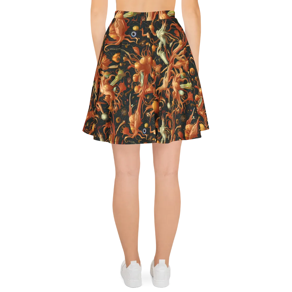 Bosschaert's Nebula on Skater Skirt — Back