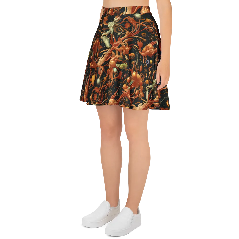 Bosschaert's Nebula on Skater Skirt — Left