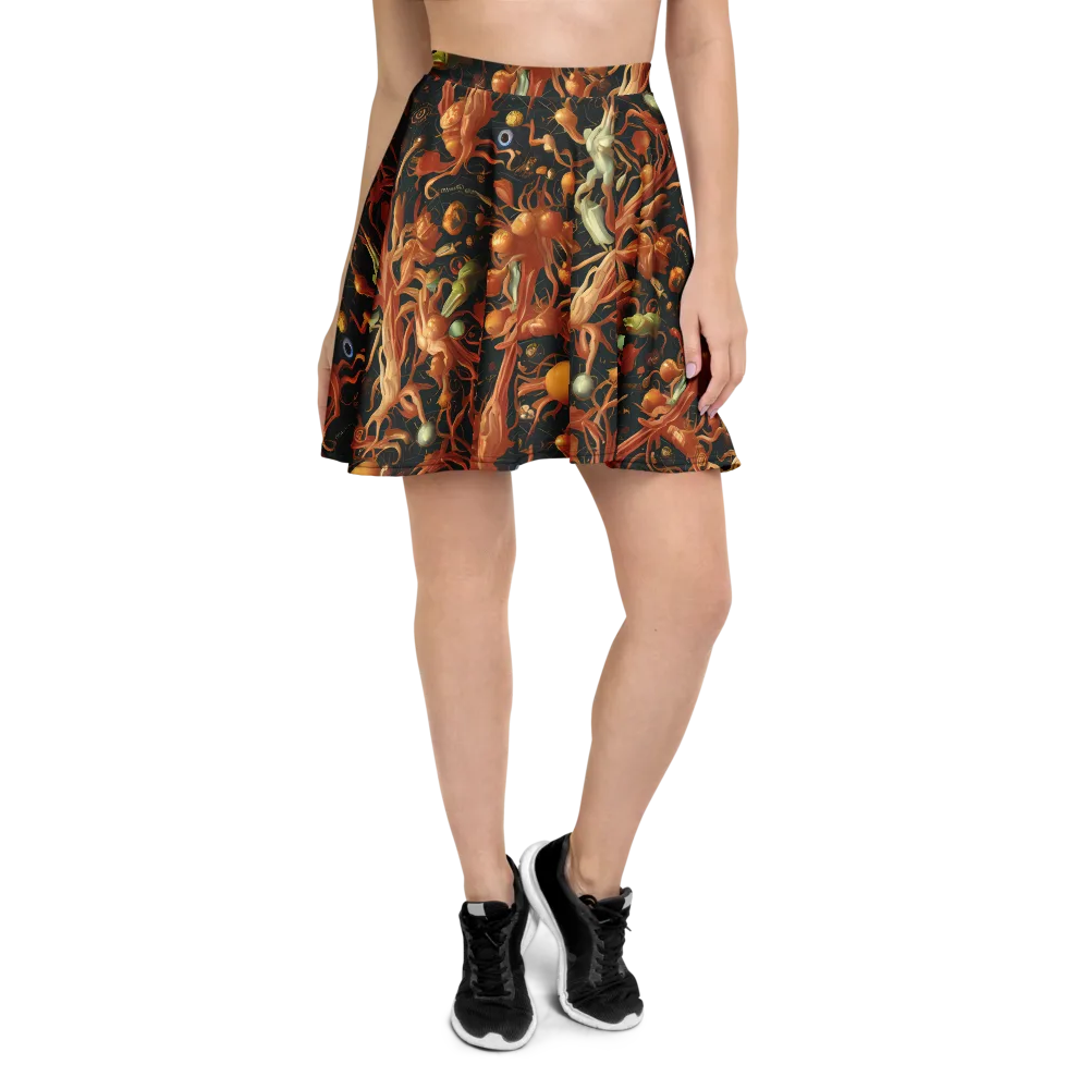 Bosschaert's Nebula on Skater Skirt — Front