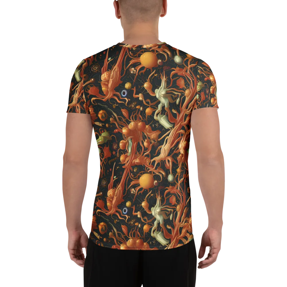 Bosschaert's Nebula on Men's Athletic T-Shirt — Back