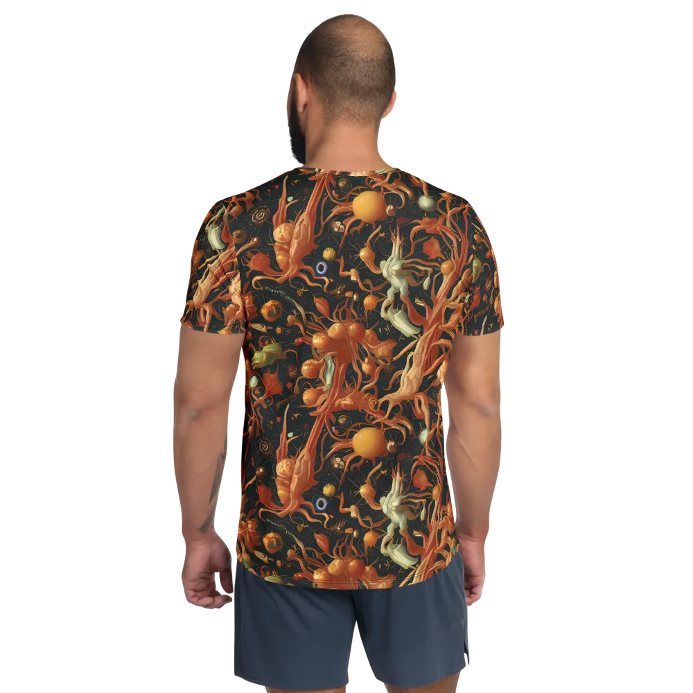 Bosschaert's Nebula on Men's Athletic T-Shirt — Back