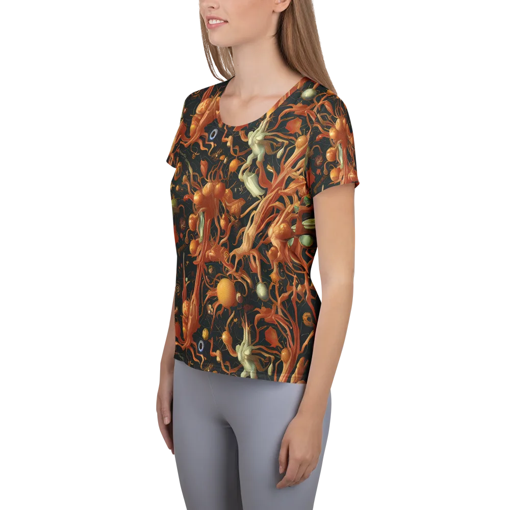 Bosschaert's Nebula on Women's Athletic T-Shirt — Left