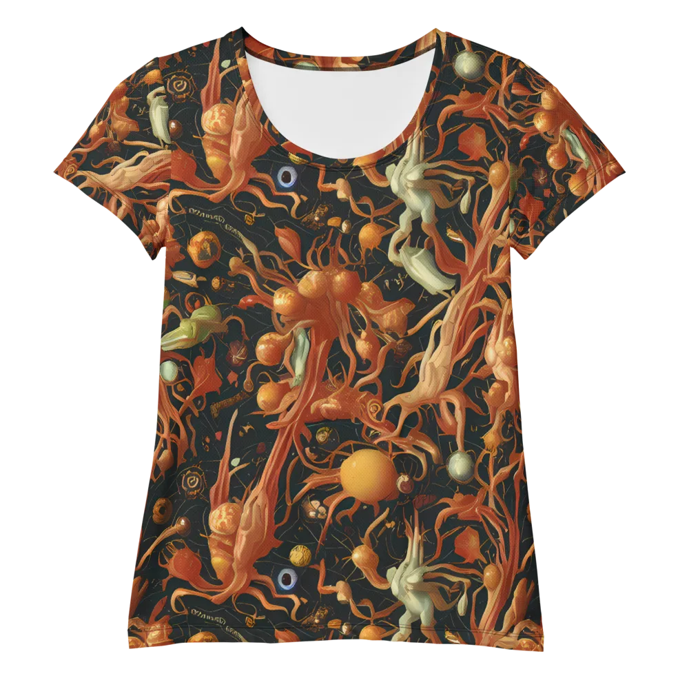 Bosschaert's Nebula on Women's Athletic T-Shirt — Front