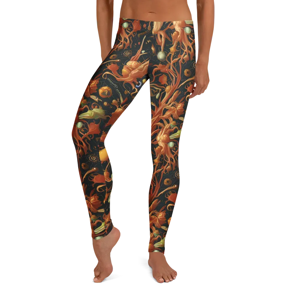 Bosschaert's Nebula on Leggings — Front