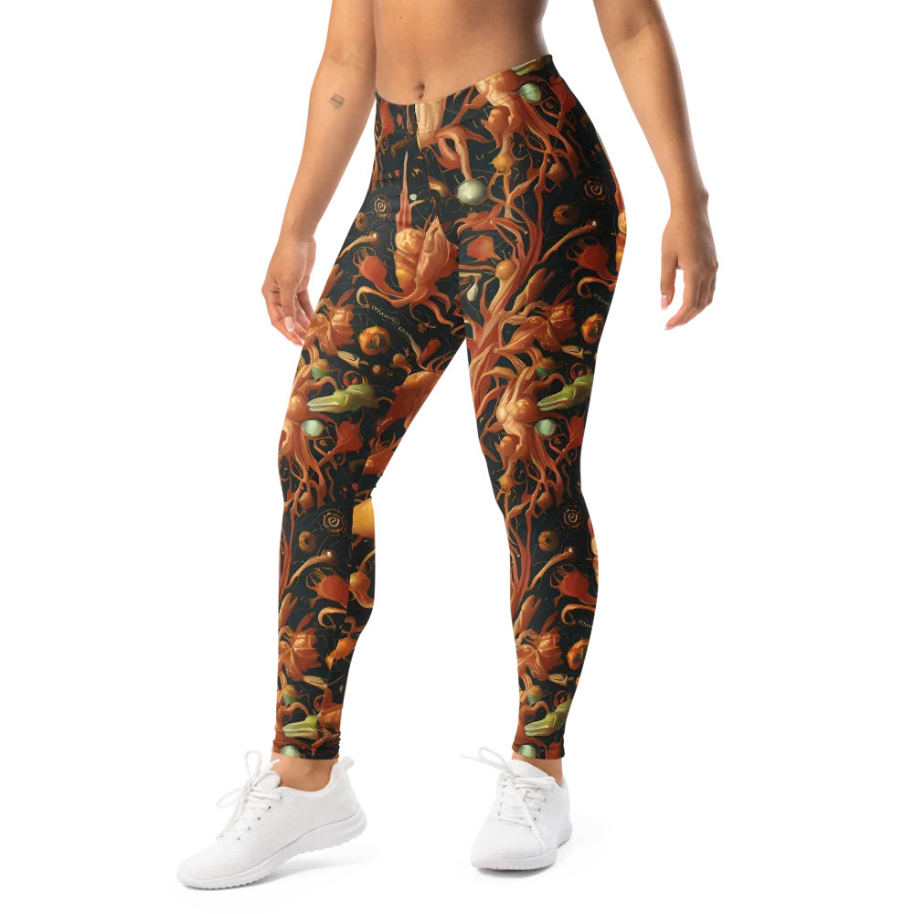 Bosschaert's Nebula on Leggings — Left Front