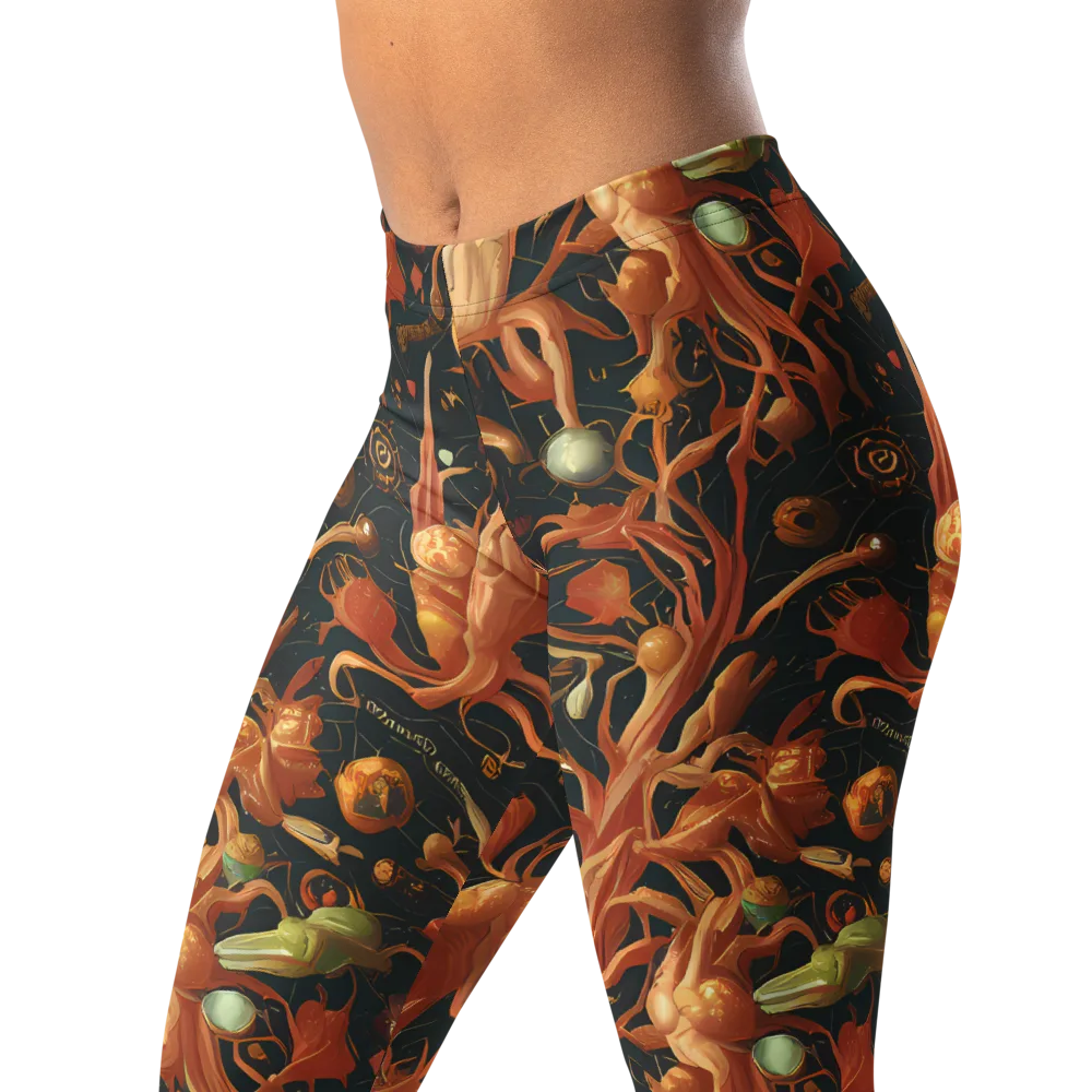 Bosschaert's Nebula on Leggings — Left Front