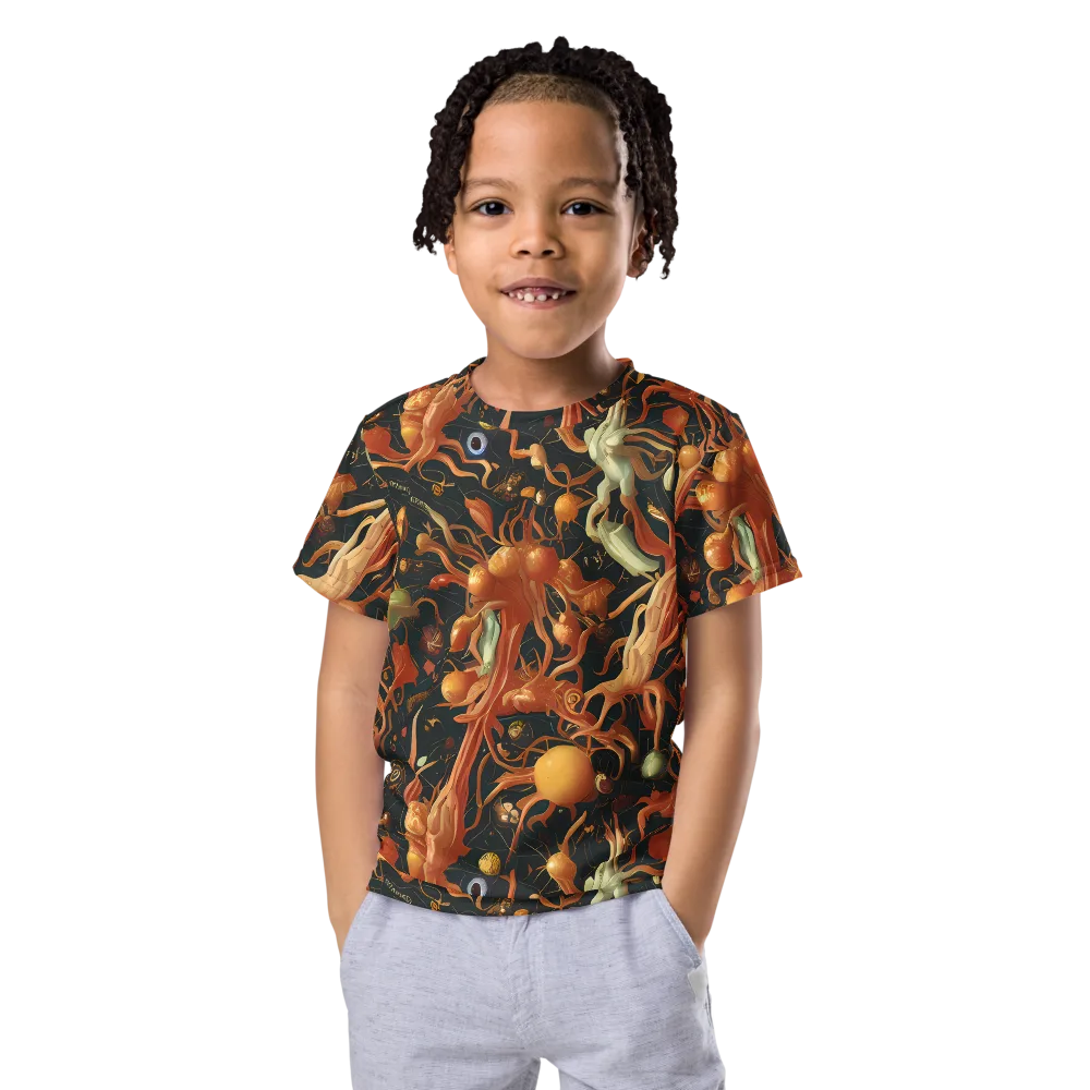 Bosschaert's Nebula on Kids Crew Neck T-Shirt — Front