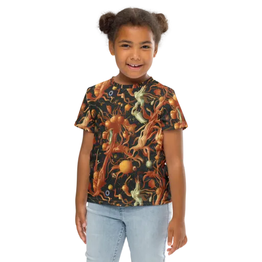Bosschaert's Nebula on a Kids Crew Neck T-Shirt