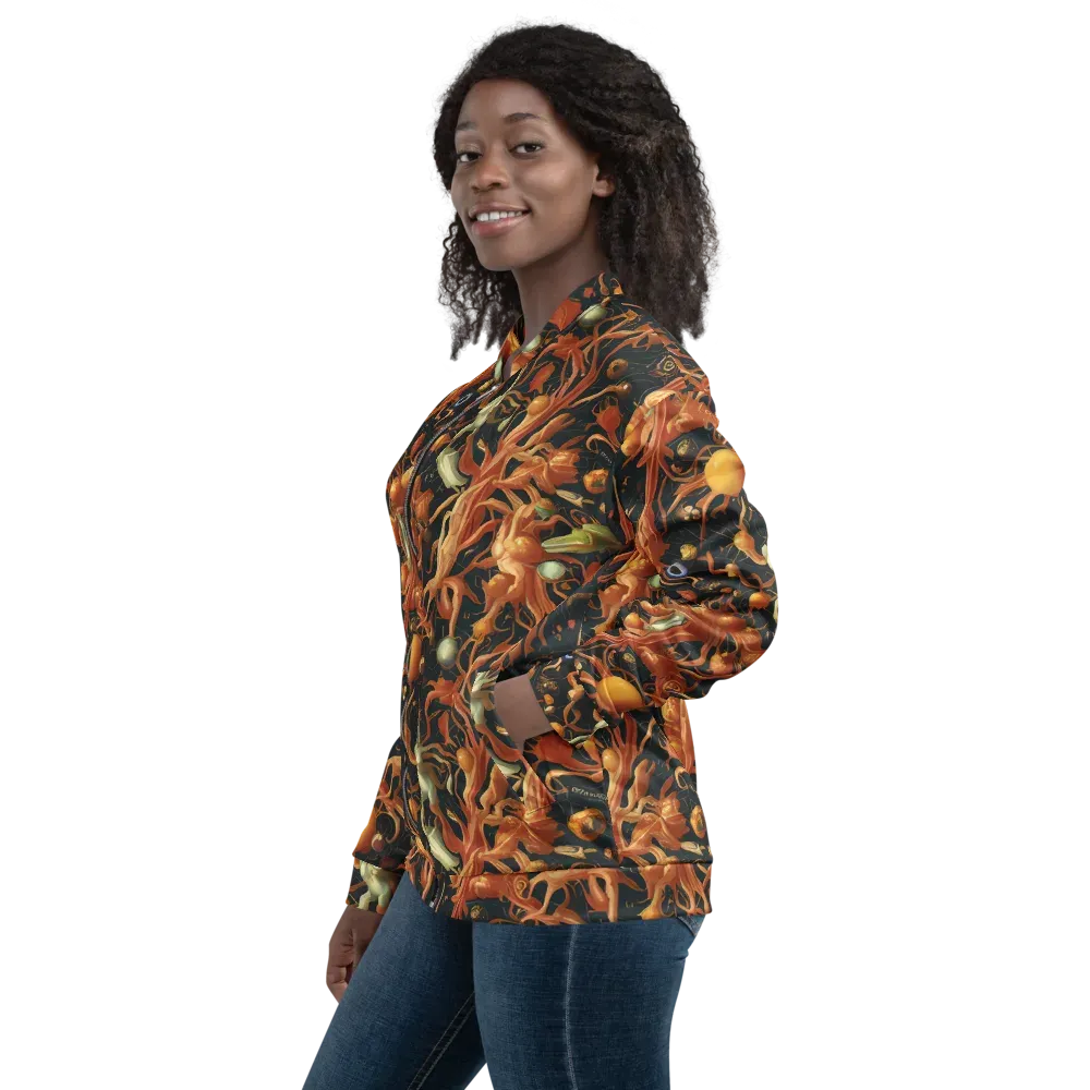 Bosschaert's Nebula on Bomber Jacket — Left