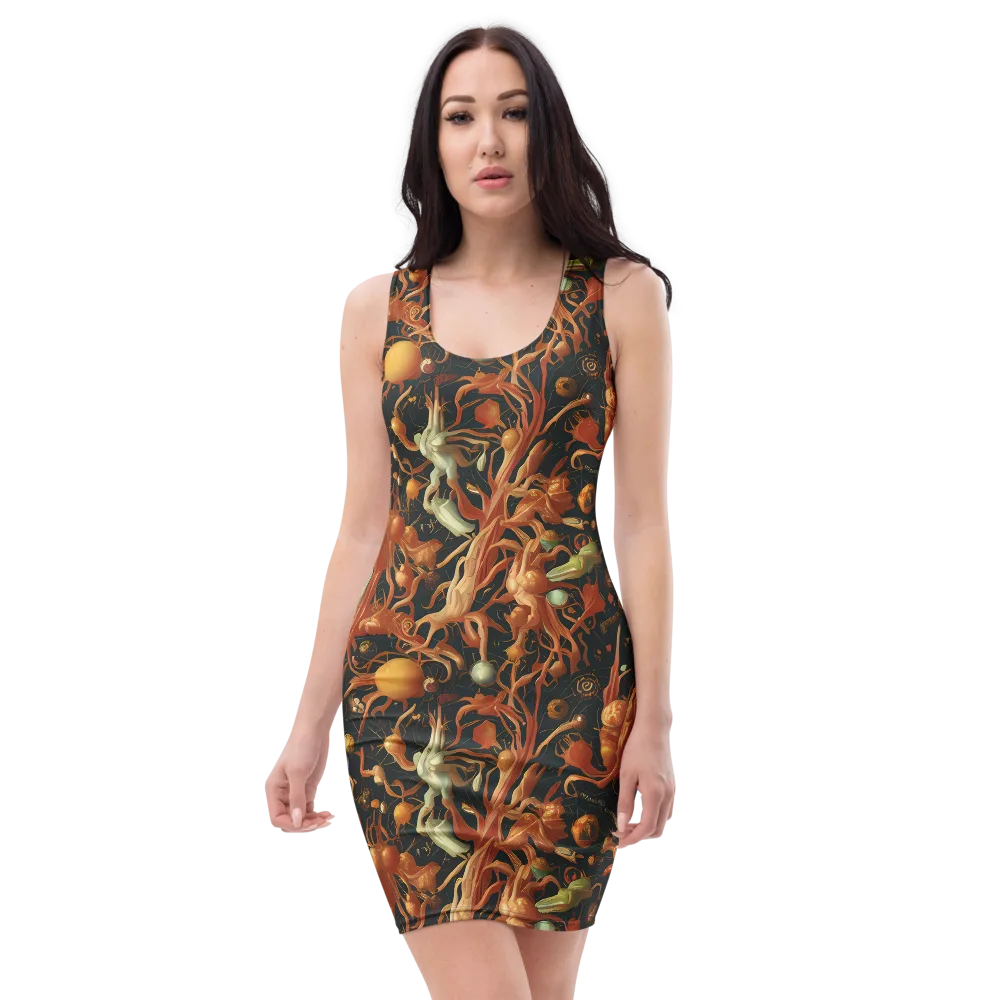 Bosschaert's Nebula on Bodycon Dress — Front
