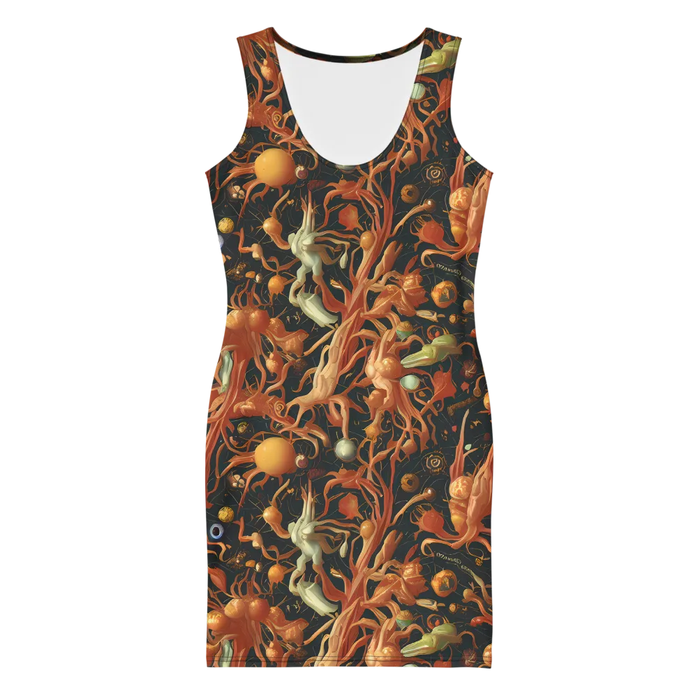 Bosschaert's Nebula on Bodycon Dress — Front