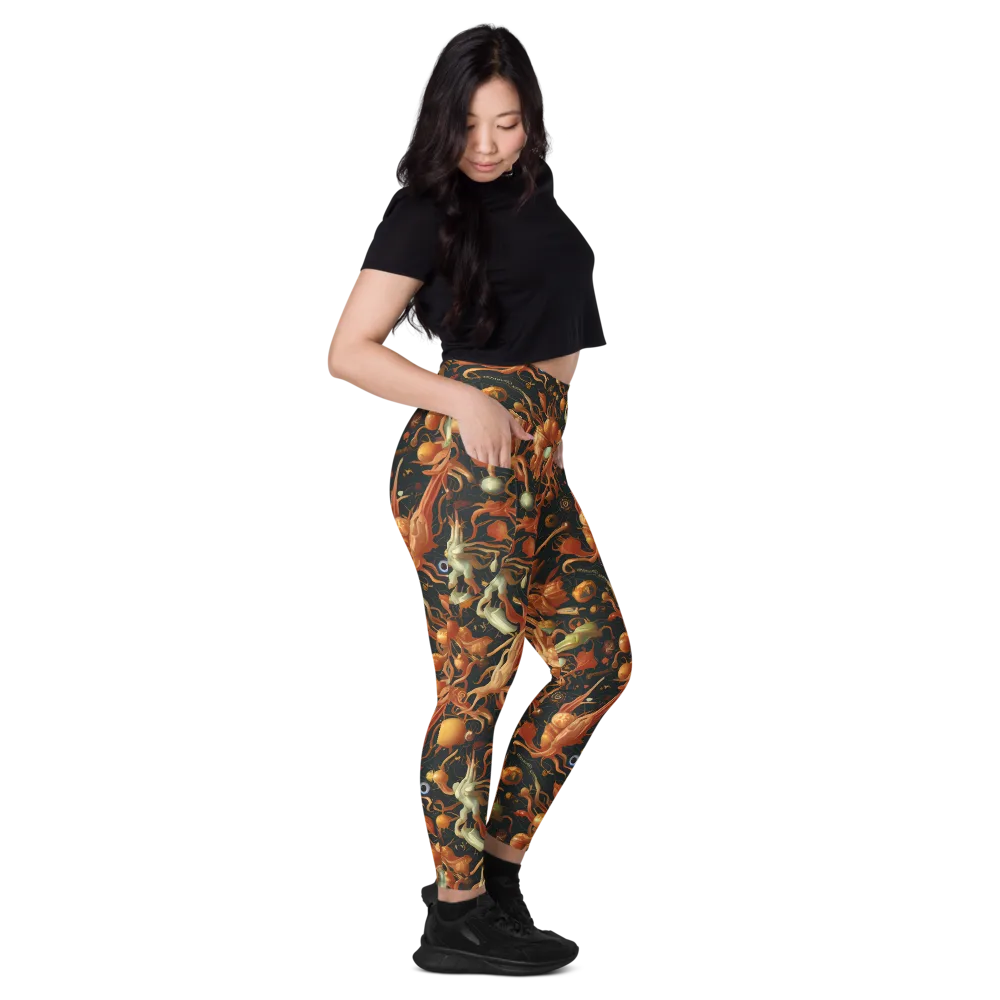 Bosschaert's Nebula on Leggings with Pockets — Right