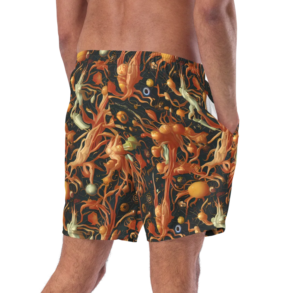 Bosschaert's Nebula on Swim Trunks — Right Back