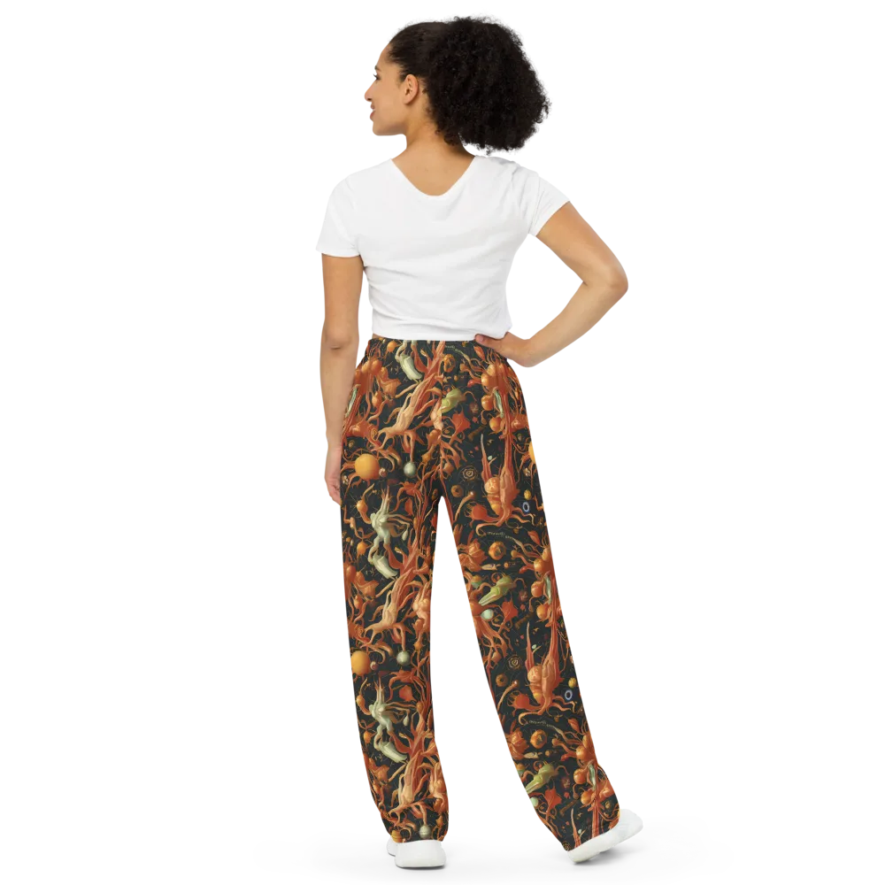 Bosschaert's Nebula on Wide-Leg Pants — Back