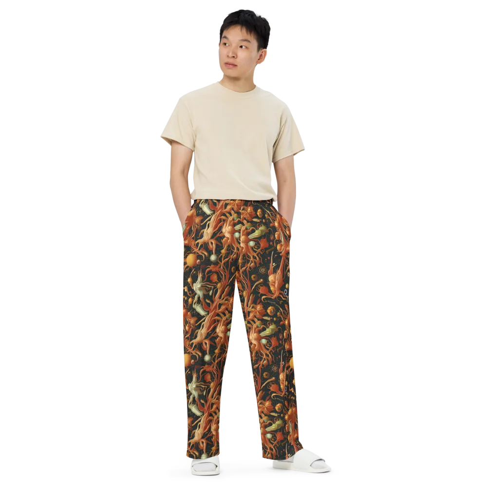Bosschaert's Nebula on Wide-Leg Pants — Front