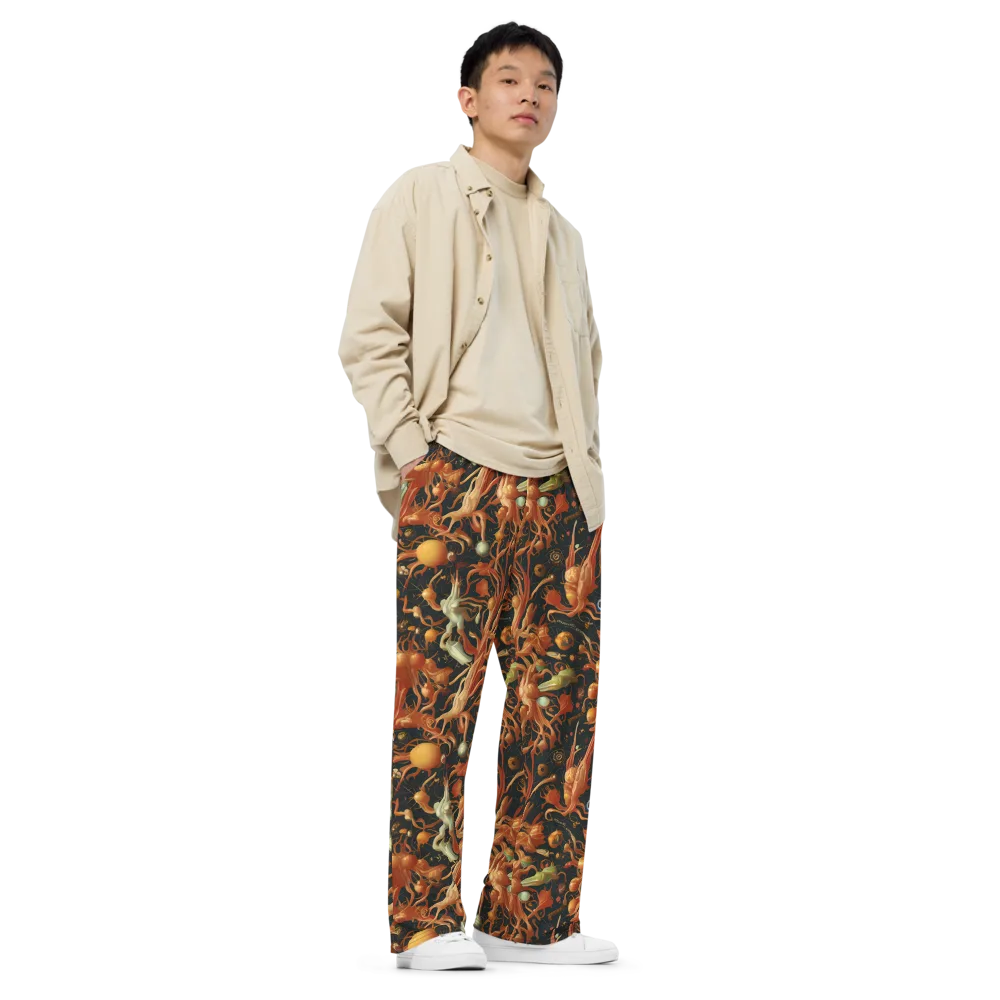 Bosschaert's Nebula on Wide-Leg Pants — Right Front