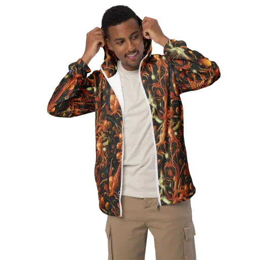 Bosschaert's Nebula on a Men's Windbreaker