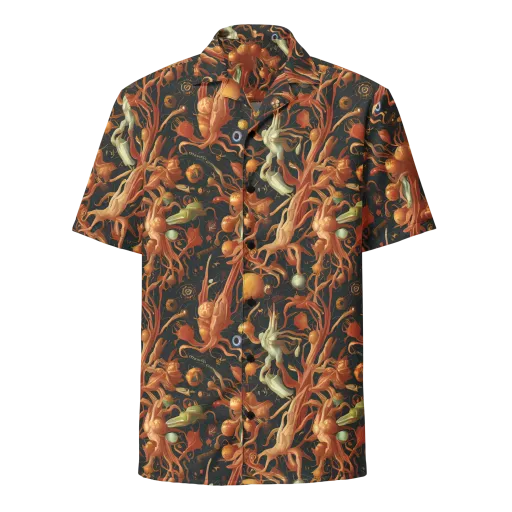 Bosschaert's Nebula on a Button Shirt