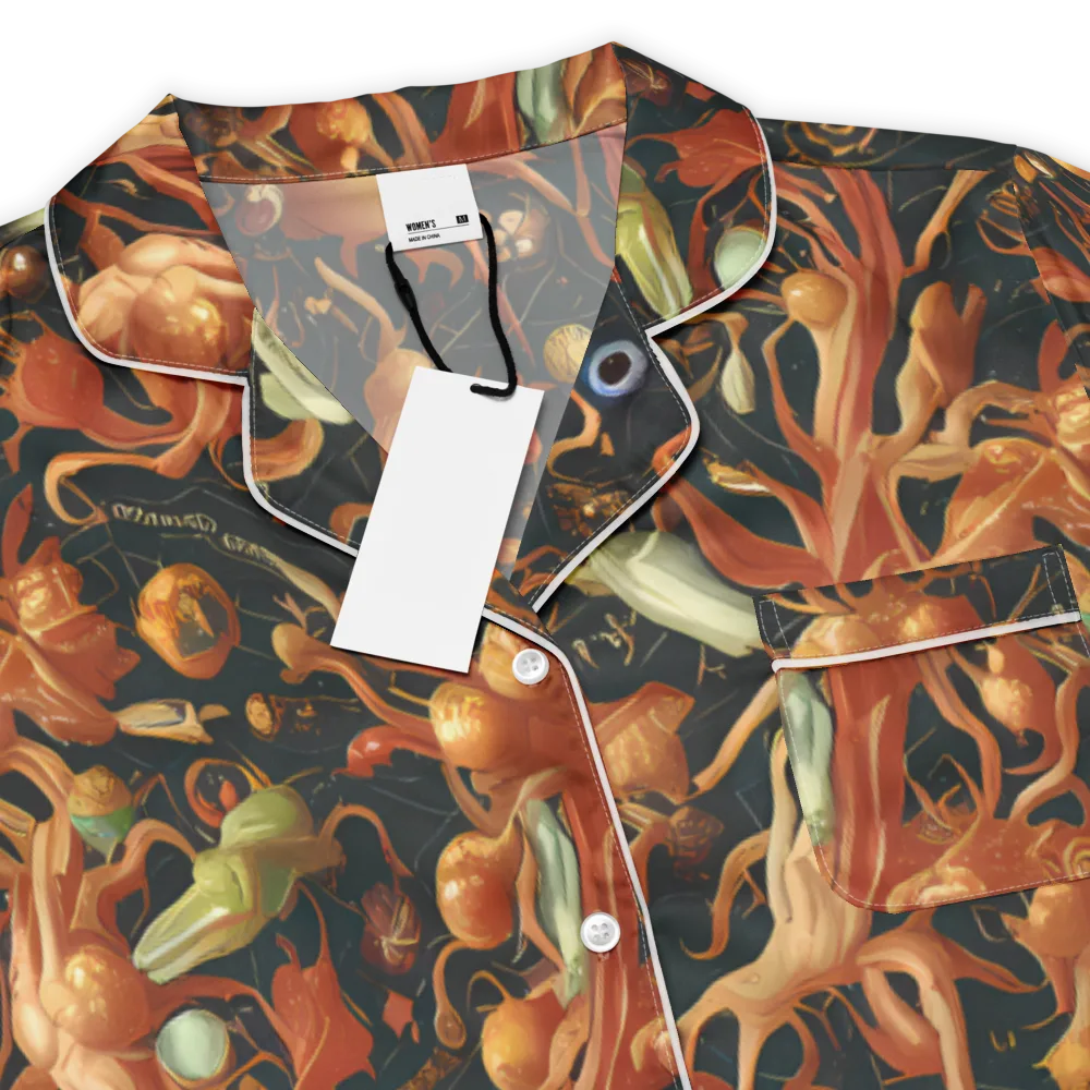 Bosschaert's Nebula on Women's Short Sleeve Pajama Top — Product details