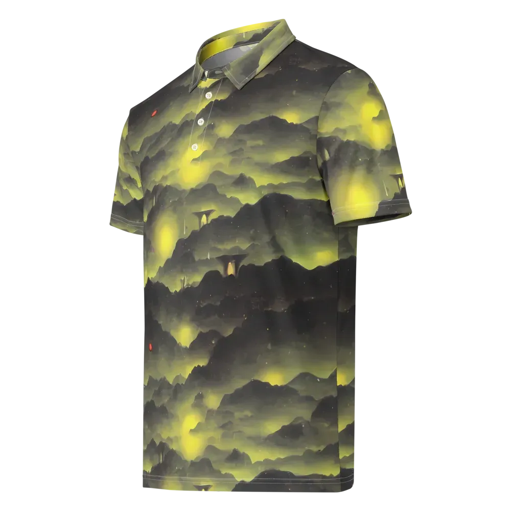 Spectral Isle on Men's Slim Fit Polo Shirt — Left Front