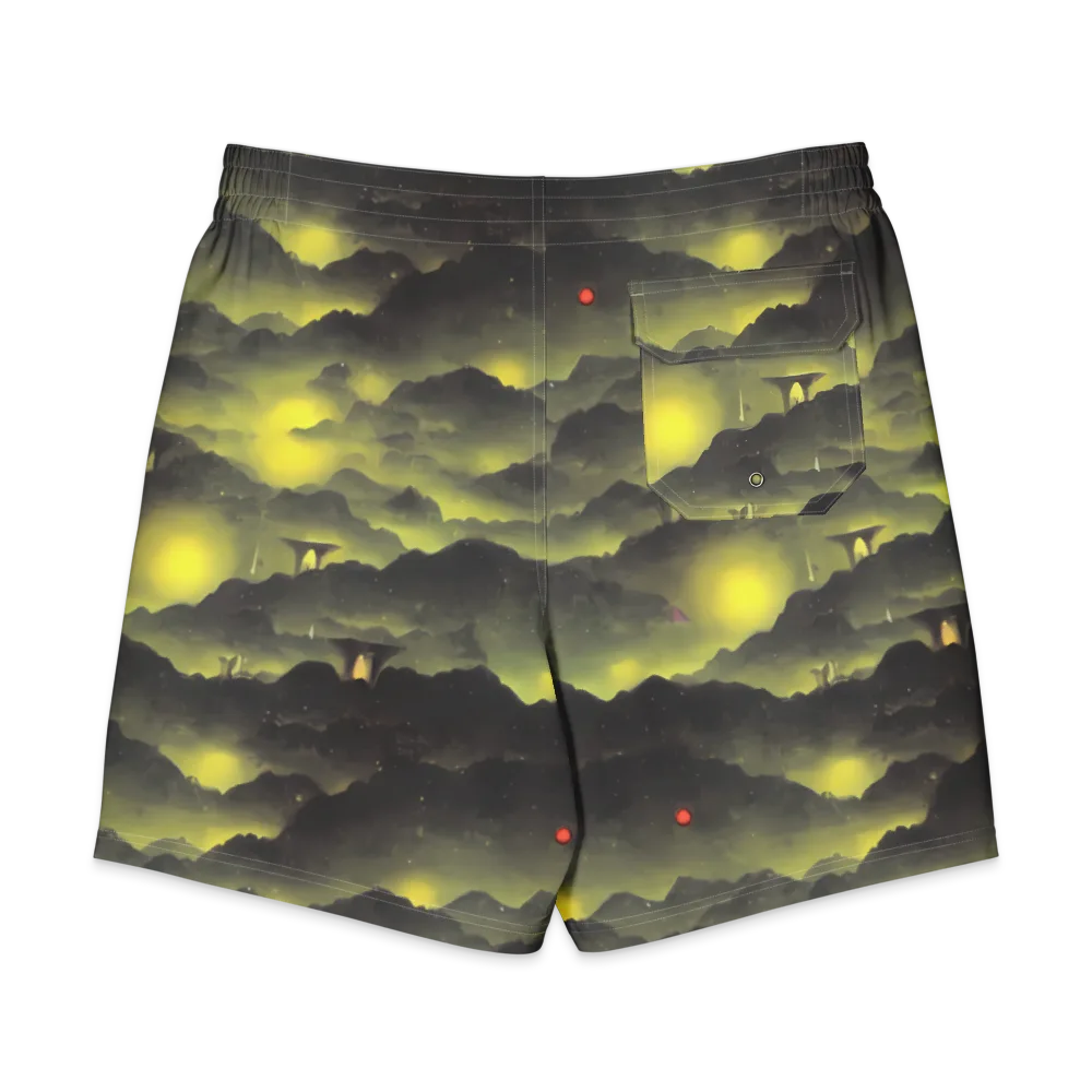 Spectral Isle on Men's Board Shorts — Back