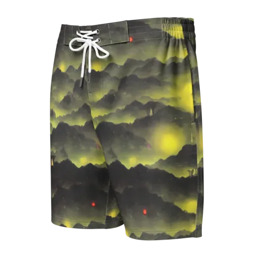 Spectral Isle on a Men's Board Shorts