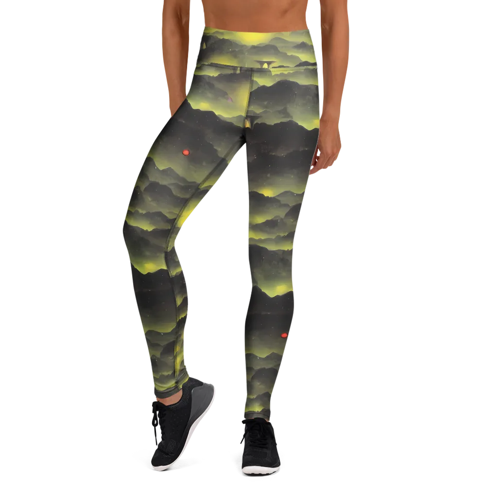 Spectral Isle on Yoga Leggings — Front