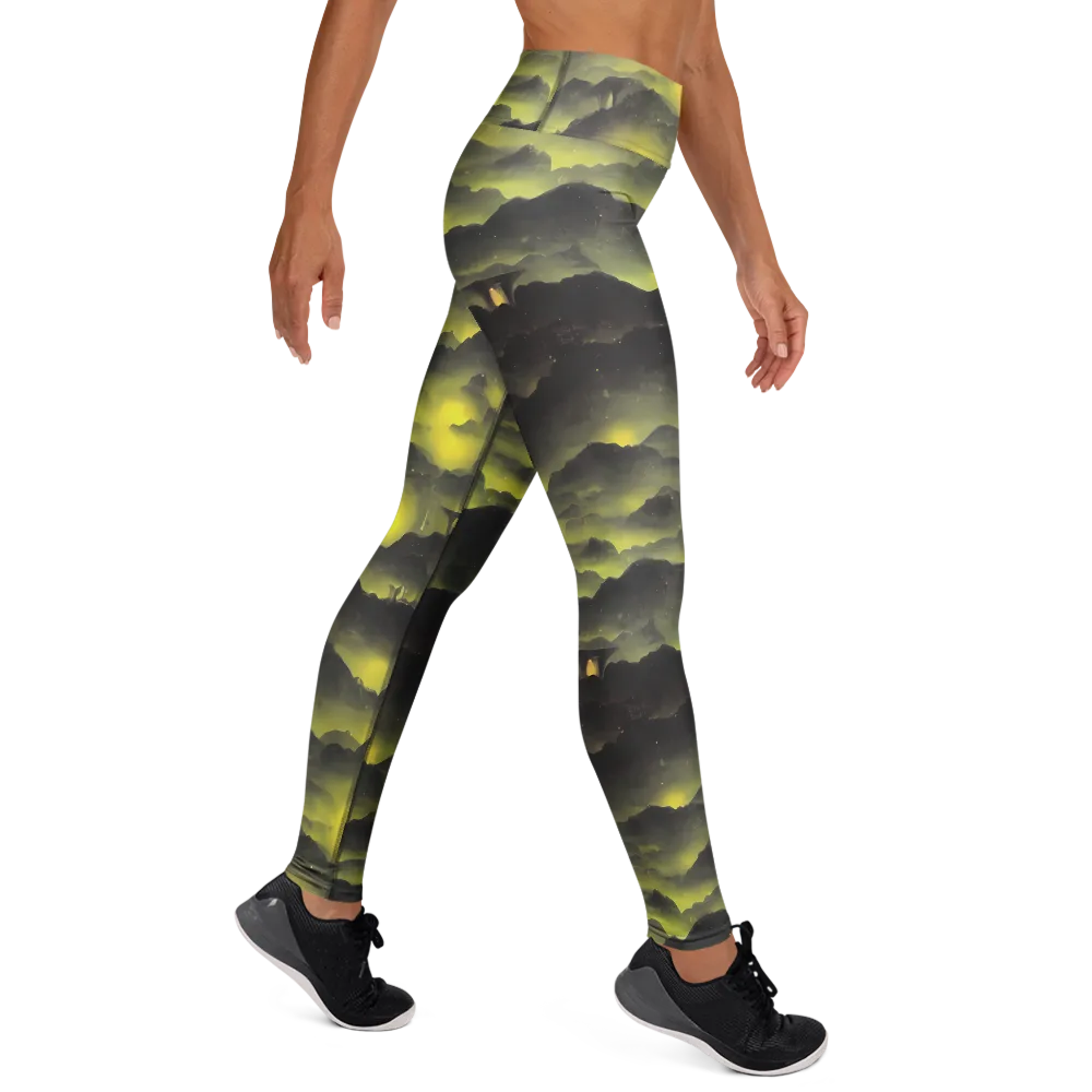 Spectral Isle on Yoga Leggings — Right