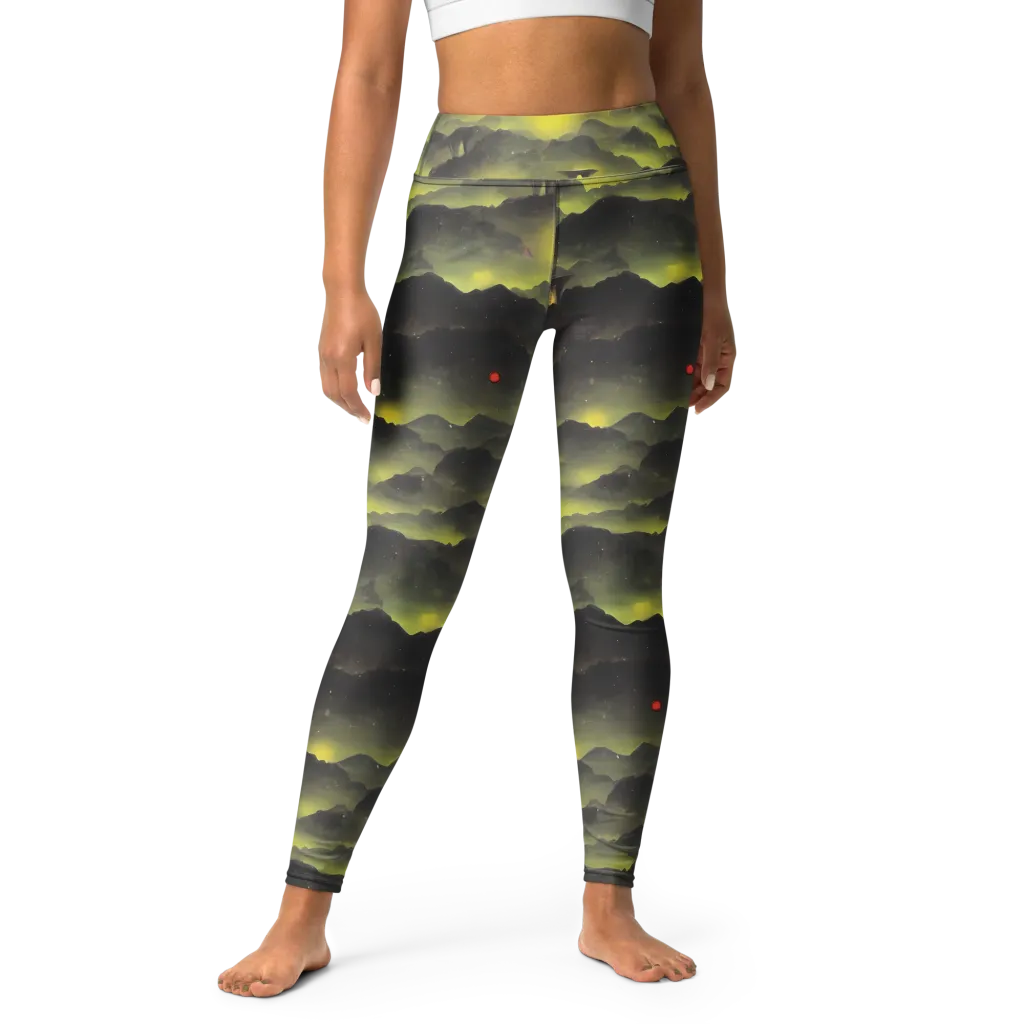 Spectral Isle on Yoga Leggings — Front